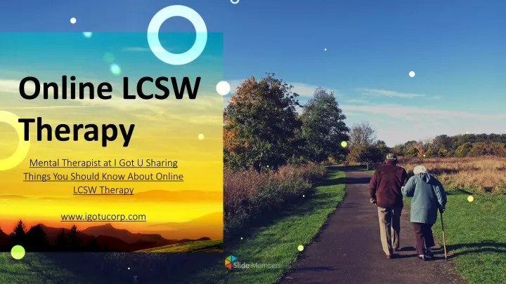 online lcsw therapy