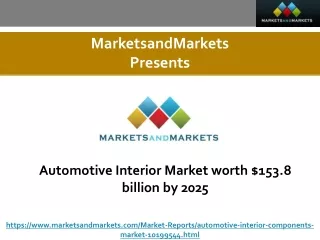Automotive Interior Market worth $153.8 billion by 2025