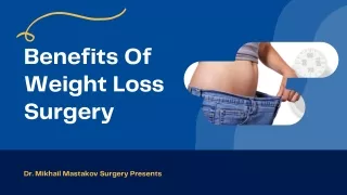 Benefits Of Weight Loss Surgery