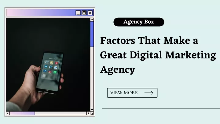 agency box