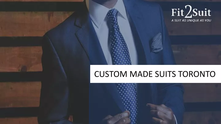 custom made suits toronto