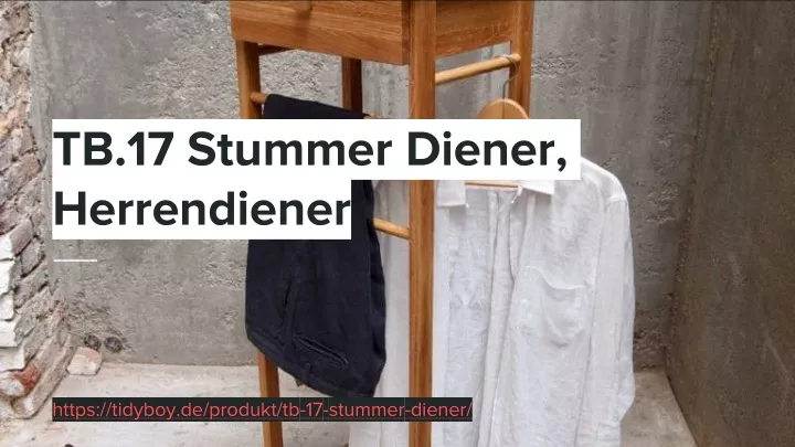 tb 17 stummer diener herrendiener