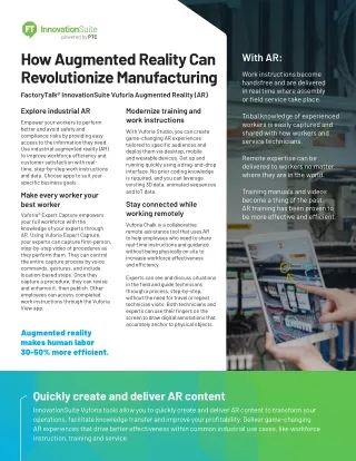 How Augmented Reality Can Revolutionize Manufacturing?