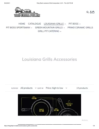 Shop Best Louisiana Grills Accessories in UK – The Grill Pit.IM