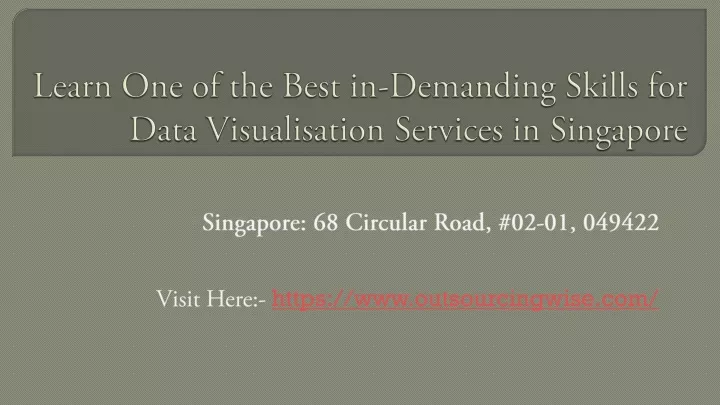 learn one of the best in demanding skills for data visualisation services in singapore