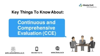 Continuous and Comprehensive Evaluation-PPT