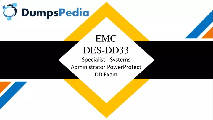emc des dd33 specialist systems administrator