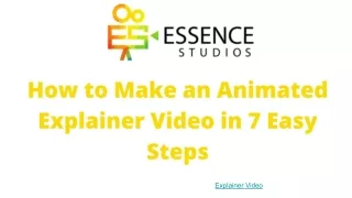 Explainer Video Production Company