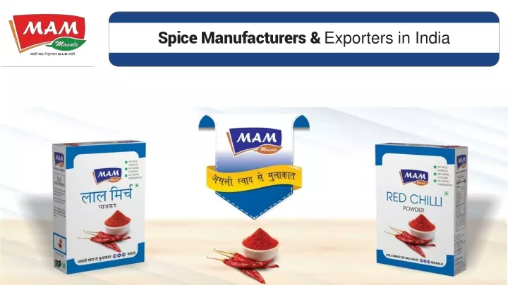 spice manufacturers exporters in india