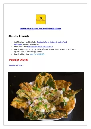 bombay to byron authentic indian food offers