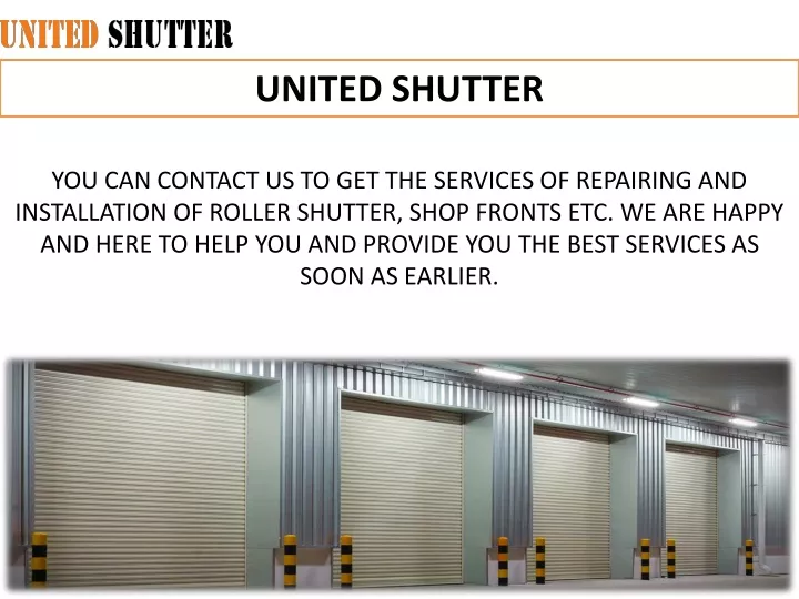 united shutter