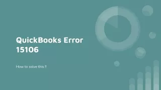 QuickBooks Error 15106