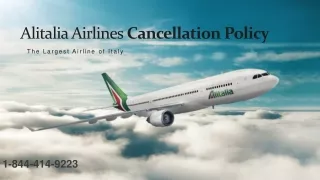 Can I cancel a flight and get a refund Alitalia Airlines?