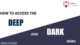 Myth About Deep and Dark Web