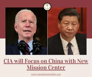 CIA will Focus on China with New Mission Center | Press Agency in Battle Creek