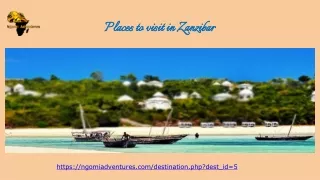 Places to visit in Zanzibar