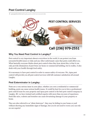 pest control langley