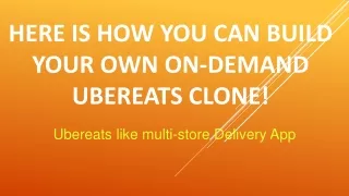 UberEats Clone Script with Customisable Solution