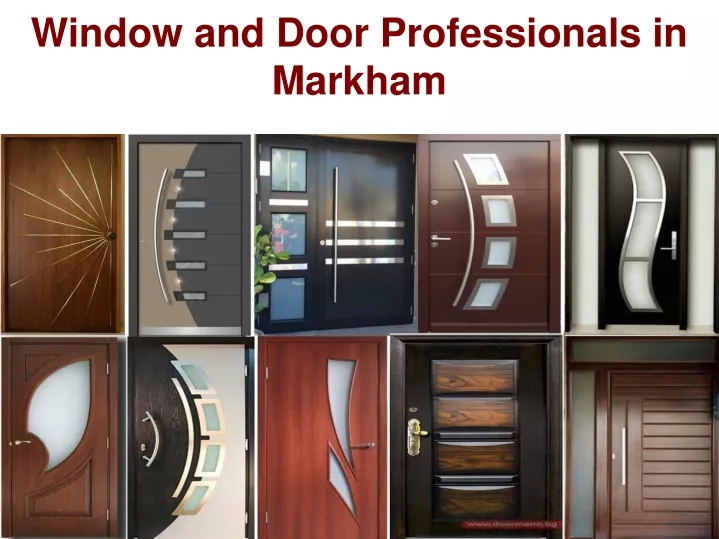 window and door professionals in markham