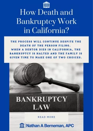 How Death and Bankruptcy Work in California