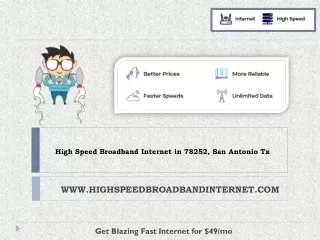 high speed broadband internet in 78252