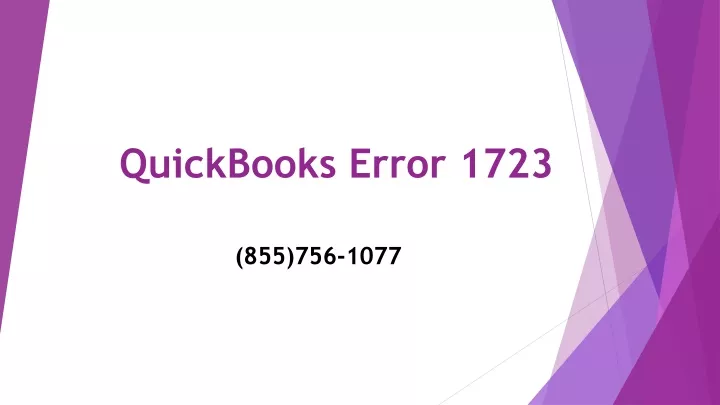 quickbooks error 1723