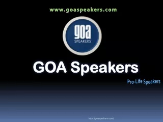 www goaspeakers com