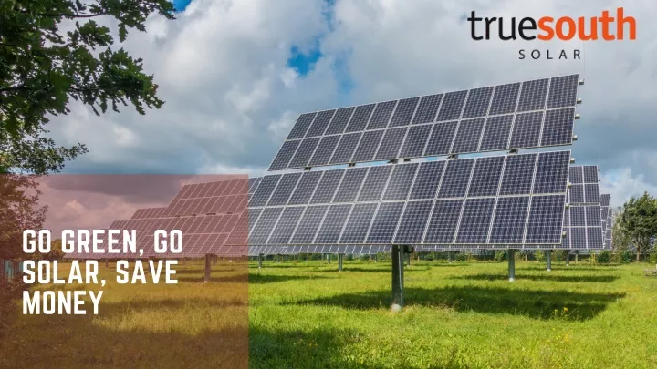 go green go solar save money