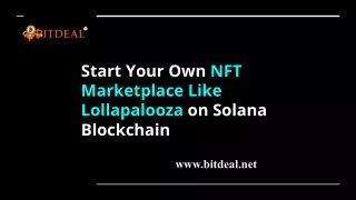 start your own nft marketplace like lollapalooza