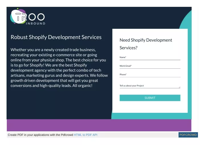 robust shopify development services