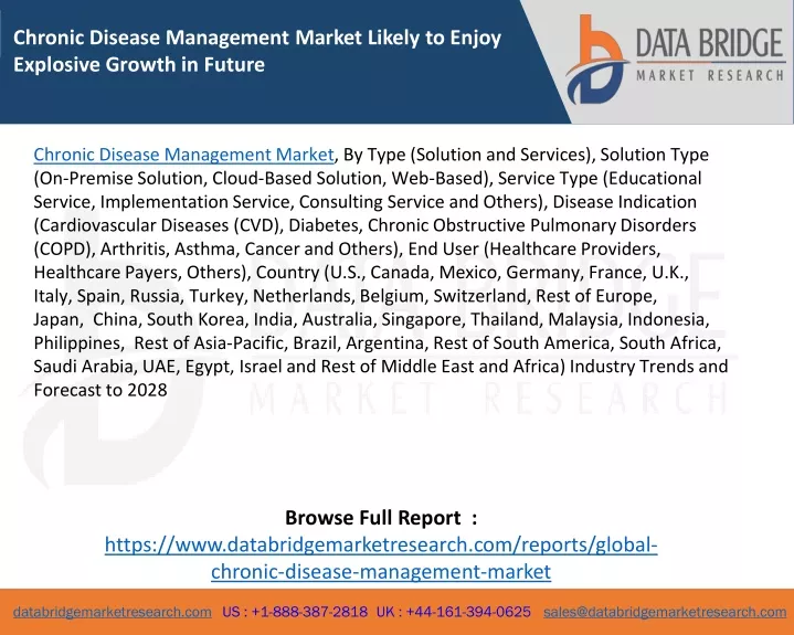 chronic disease management market likely to enjoy