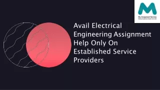 a v ail elec tr ical enginee r ing a ss ignmen
