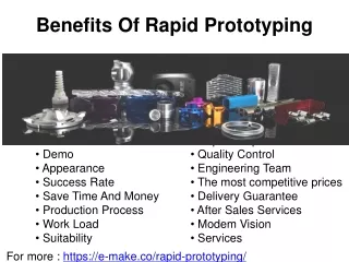 Benefits Of Rapid Prototyping