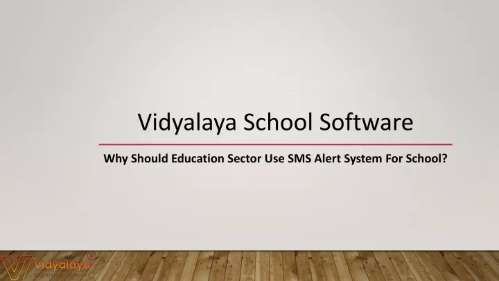 vidyalaya school software