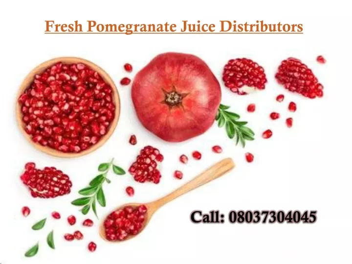 fresh pomegranate juice distributors