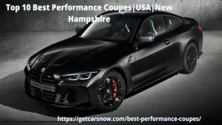 Top 10 Best Performance coupes