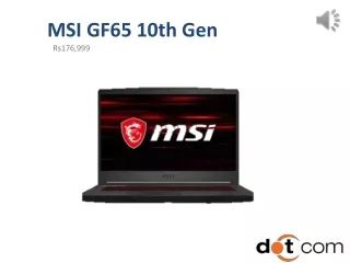 MSI GF65 10th Gen