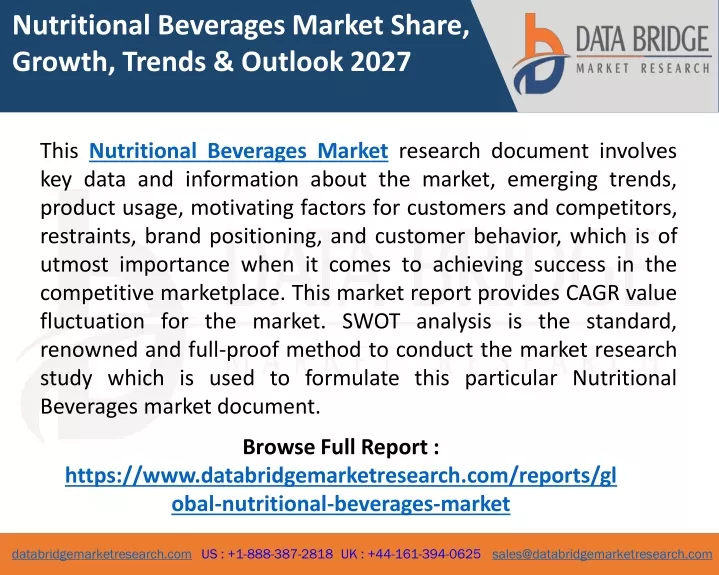 nutritional beverages market share growth trends