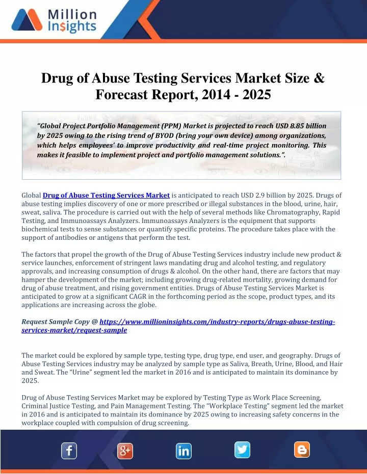 drug of abuse testing services market size