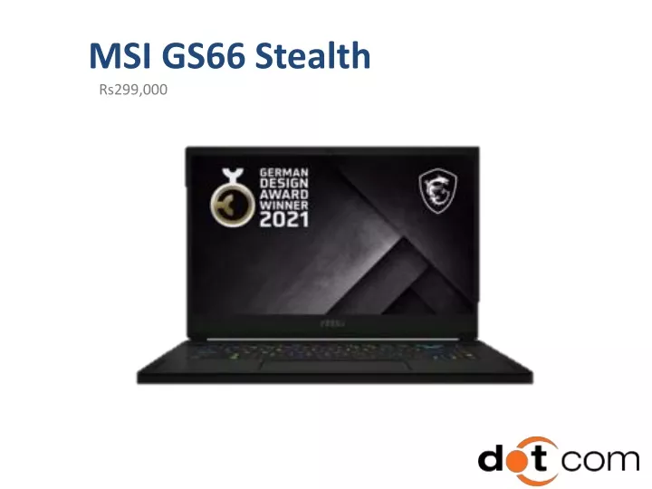 msi gs66 stealth