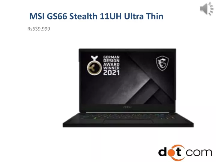 msi gs66 stealth 11uh ultra thin