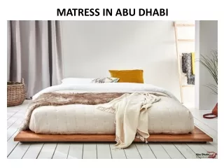 matress in abu dhabi
