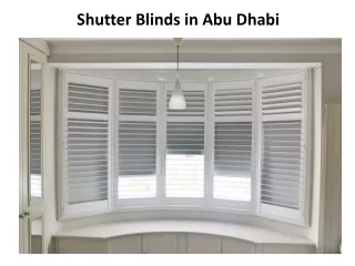shutter blinds in abu dhabi