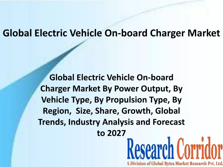 global electric vehicle on board charger market