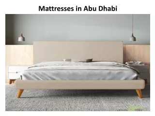 mattresses in abu dhabi