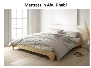 mattress in abu dhabi