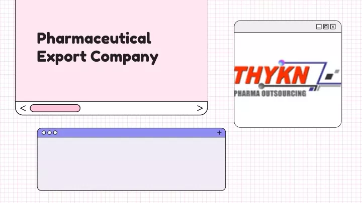 pharmaceutical export company