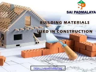 building materials used in construction