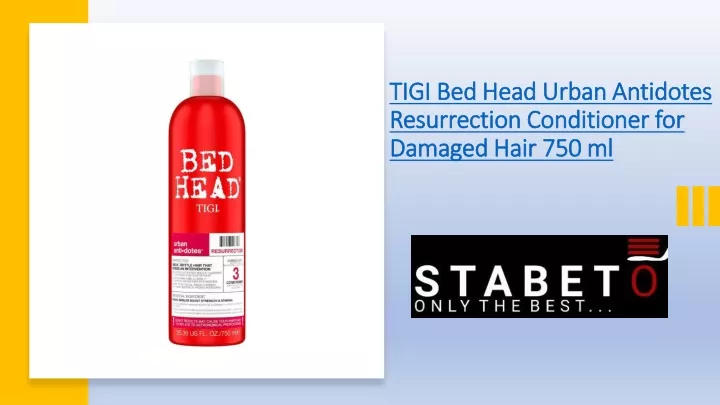 tigi bed head urban antidotes resurrection conditioner for damaged hair 750 ml