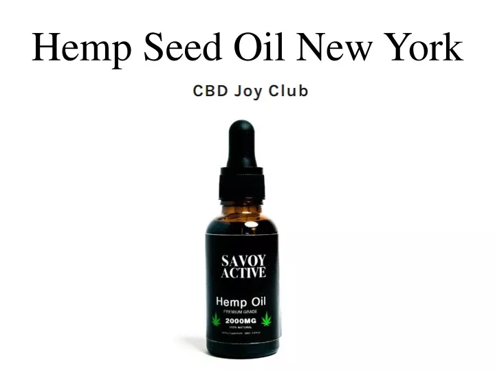 hemp seed oil new york